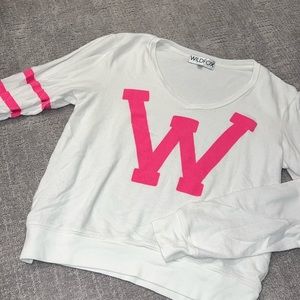 Wildfox Cropped Baggy Beach Jumper